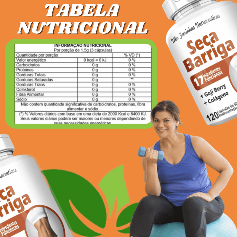 Seca Barriga 500mg 60 Cápsulas