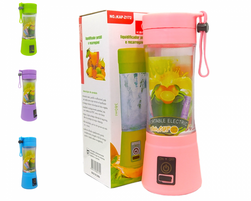 Mini Liquidificador Portátil Elétrico Recarregável