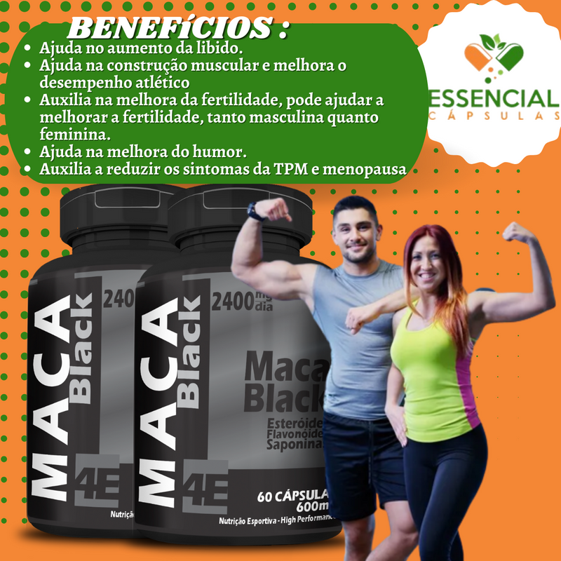 Maca Black 600mg 60 Cápsulas