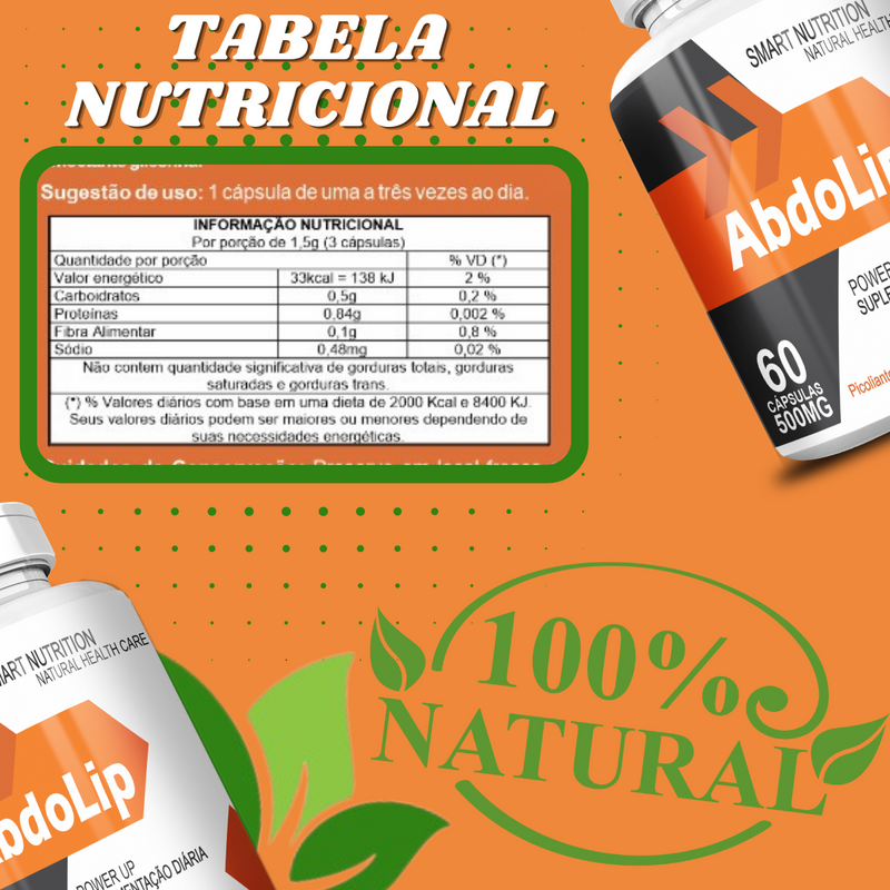Abdolip 500mg 60 Cápsulas