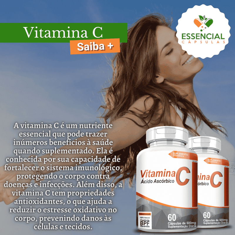 Vitamina C 500mg 60 Cápsulas